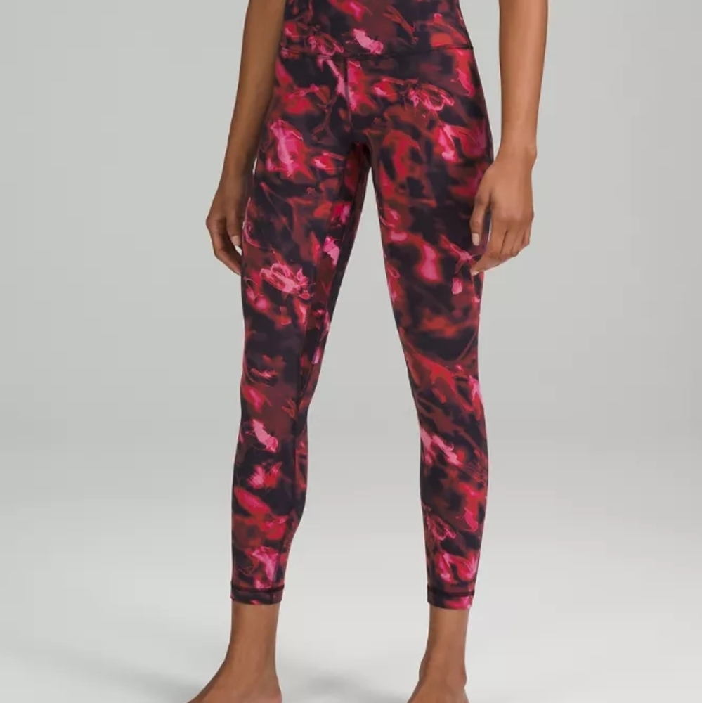 Lululemon Align Leggings Size 6 - Intensity Pink Blossom 25"